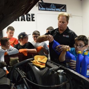 Boy Scouts Troop 840 at Autogeek with Mike Phillips 2017