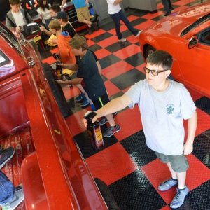 Boy Scouts Troop 840 at Autogeek with Mike Phillips 2017