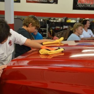 Boy Scouts Troop 840 at Autogeek with Mike Phillips 2017