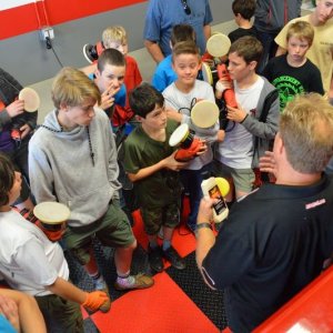 Boy Scouts Troop 840 at Autogeek with Mike Phillips 2017