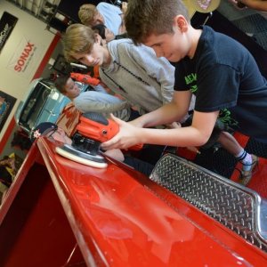 Boy Scouts Troop 840 at Autogeek with Mike Phillips 2017