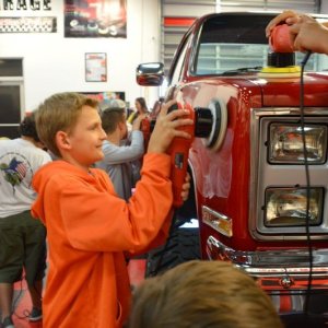 Boy Scouts Troop 840 at Autogeek with Mike Phillips 2017