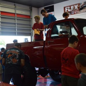 Boy Scouts Troop 840 at Autogeek with Mike Phillips 2017