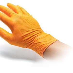 Orange Heavy Duty Nitrile Gloves Mike Phillips