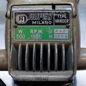 Vintage RUPES Polisher from Milan Italy Mike Phillips