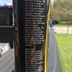 McKees Water Spot Remover