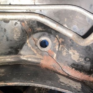 Crack in truck frame Mike Phillips