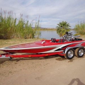 Sanger Drag Boats Bubble Deck V-Drive