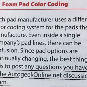universal color code for buffing pads mike phillips