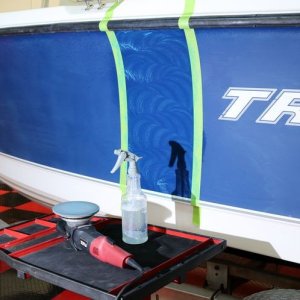 Test Spot on 21 foot Trophy Center Console Mike Phillips