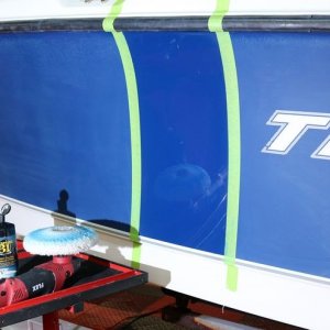 Test Spot on 21 foot Trophy Center Console Mike Phillips