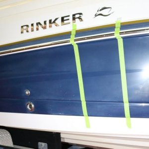 Test Spot on 28 foot RINKER Bowrider Mike Phillips