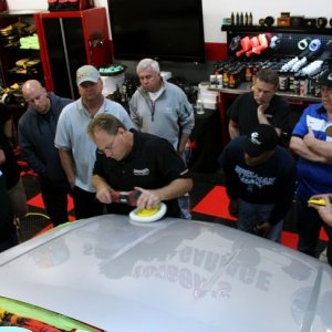 Mike Phillips teaching detailing classes at Autogeek