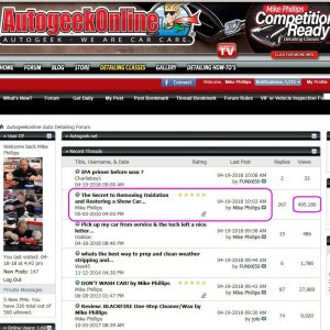 Half Million Views for Single Stage Paint Mike Phillips Autogeek