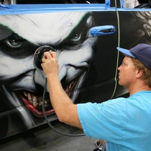 Sanding the Joker Truck Mike Phillips