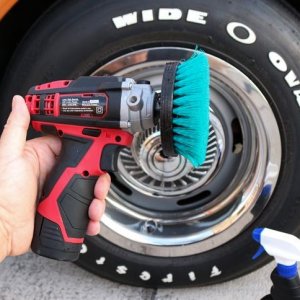 Machine Tire Scrubbing by Mike Phillips at Autogeek