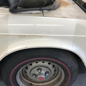 Restoring paint on a TR6 with Number 7