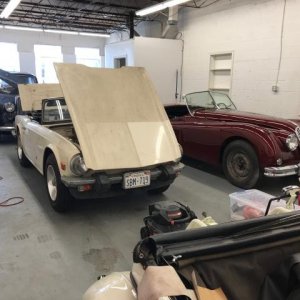 Restoring paint on a TR6 with Number 7