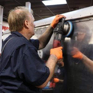 How to polish aluminum airstream b24 tanker truck Mike Phillips