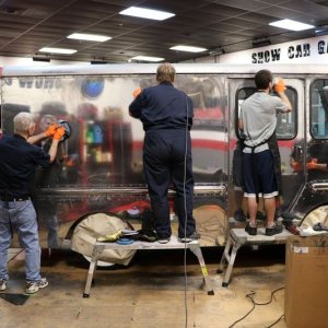 How to polish aluminum airstream b24 tanker truck Mike Phillips