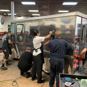 How to polish aluminum airstream b24 tanker truck Mike Phillips