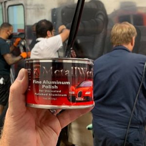 How to polish aluminum airstream b24 tanker truck Mike Phillips