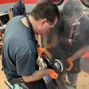 How to polish aluminum airstream b24 tanker truck Mike Phillips