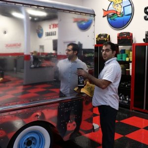 How to polish aluminum airstream b24 tanker truck Mike Phillips