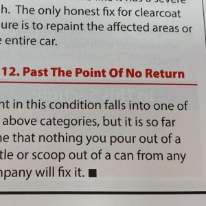 Past the point of no return