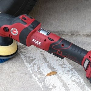 how to machine scrub tires with FLEX mike phillips autogeek