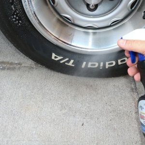 how to machine scrub tires with FLEX mike phillips autogeek