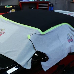 The correct way to apply RaggTopp Canvas Top Protectant to a canvas convert