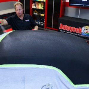 The correct way to apply RaggTopp Canvas Top Protectant to a canvas convert