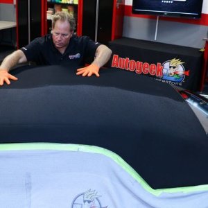 The correct way to apply RaggTopp Canvas Top Protectant to a canvas convert