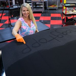 The correct way to apply RaggTopp Canvas Top Protectant to a canvas convert
