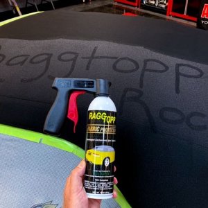The correct way to apply RaggTopp Canvas Top Protectant to a canvas convert