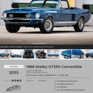 Shelby Mustang GT350 - Original Paint by Mike Phillips