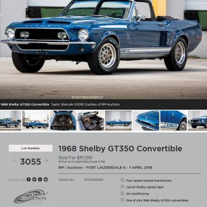 Shelby Mustang GT350 - Original Paint by Mike Phillips