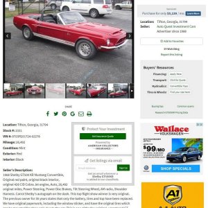 Bucket List Buff - 1968 Shelby Mustang GT500KR Original Paint Mike Phillips