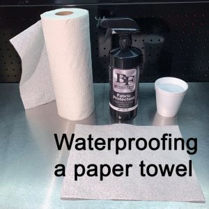 Waterproofing a Paper Towel Mike Phillips
