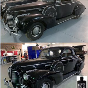 Before and After 1940 Buick BLACKFIRE One Step