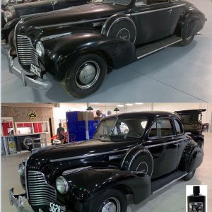 Before and After 1940 Buick BLACKFIRE One Step