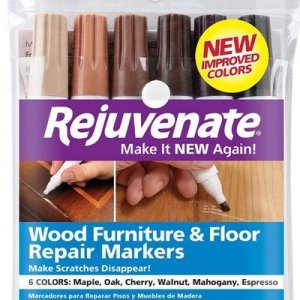 Rejuvenate Wood Furniture and Floor Repair Markers, Brown