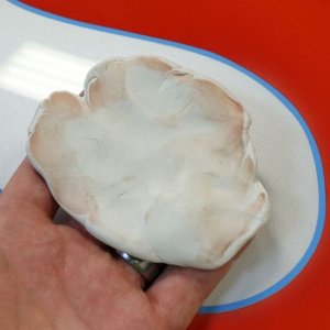 White Clay Red Overspray Paint