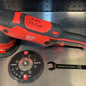 Griots G9 5 inch backing plate mike phillips