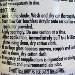 New Car Touchless Acrylic Clearcoat Sealant Mike Phillips