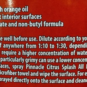 Review Pinnacle Citurs Splass All Purpose Cleaner