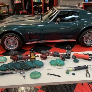 1976 Corvette Orignal Single Stage Paint - Paint Correction and Waxing