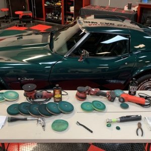 1976 Corvette Orignal Single Stage Paint - Paint Correction and Waxing