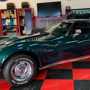 1976 Corvette Orignal Single Stage Paint - Paint Correction and Waxing